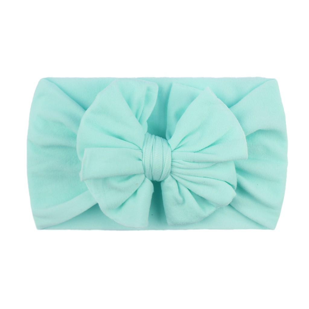 23-Color Baby Nylon Bow Headbands - Double Layer Fashion Headdress