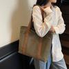 Large Capacity Canvas Travel Bag Commuter Shoulder Bag Shopping Bag Women's Handbag