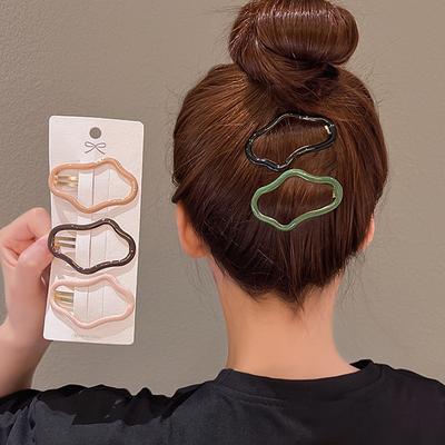 Cloud-shaped Hollow Broken Hair Word Side Clip Hairpin Simple Bangs Clip Headgear Back Head Hairpin Hair Accessories