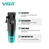 Original VGR V-196 Gradient Metal Body Hair Trimmer Men's Electric Hair Clipper LED Intelligent Digital Display Home Carving Pusher Home Hair Trimming