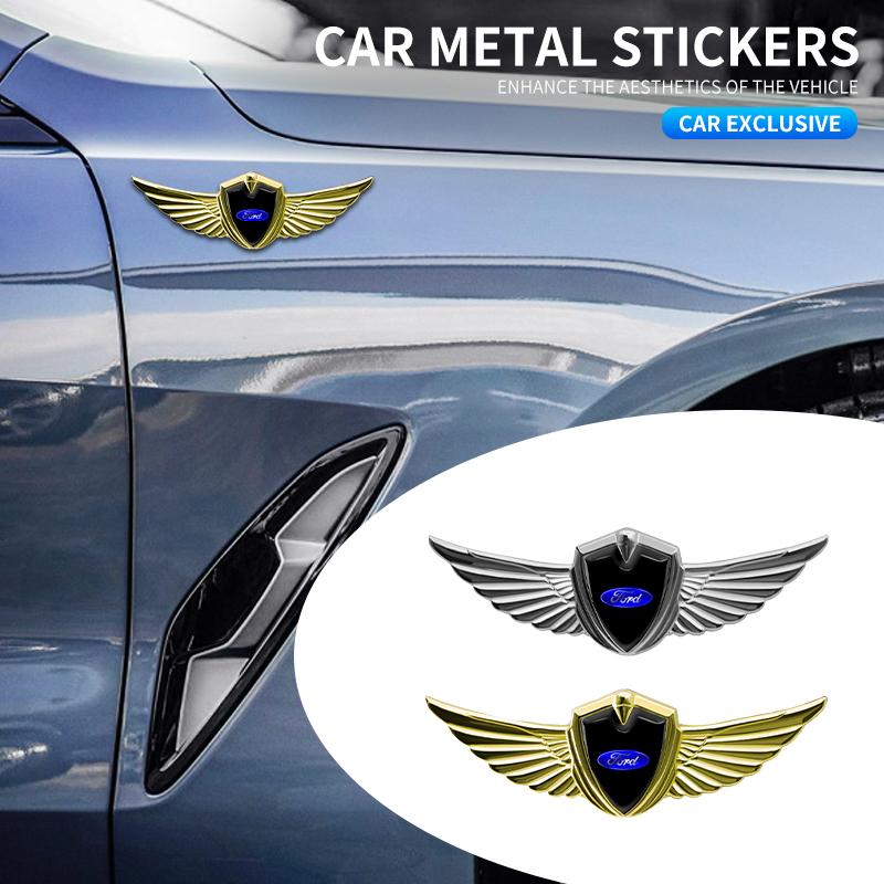New Car Sticker Metal Badge Car Modification Accessories For Ford Ranger Focus Kuga Mustang S-MAX Transit Mondeo Fusion Fiest