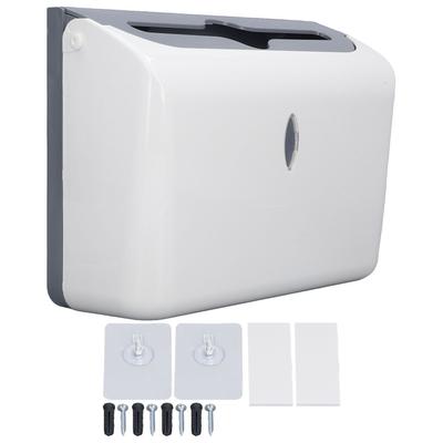 Paper Towel Dispenser Wall Mounted Safe Sturdy ABS Glossy Corner Bathroom Paper Towel Holder for