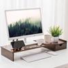 Walnut Monitor Riser with Single Drawer