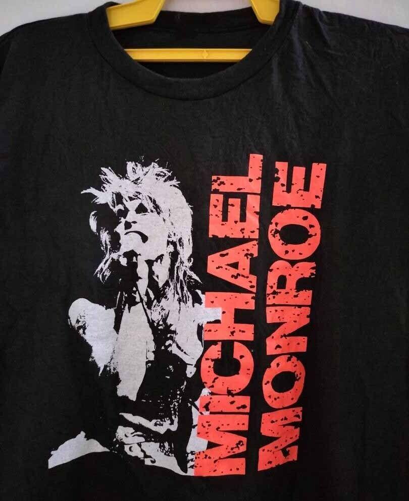 LIVE CONCERT Michael Monroe Shirt Black Unisex S-4XL Unisex T-Shirt S