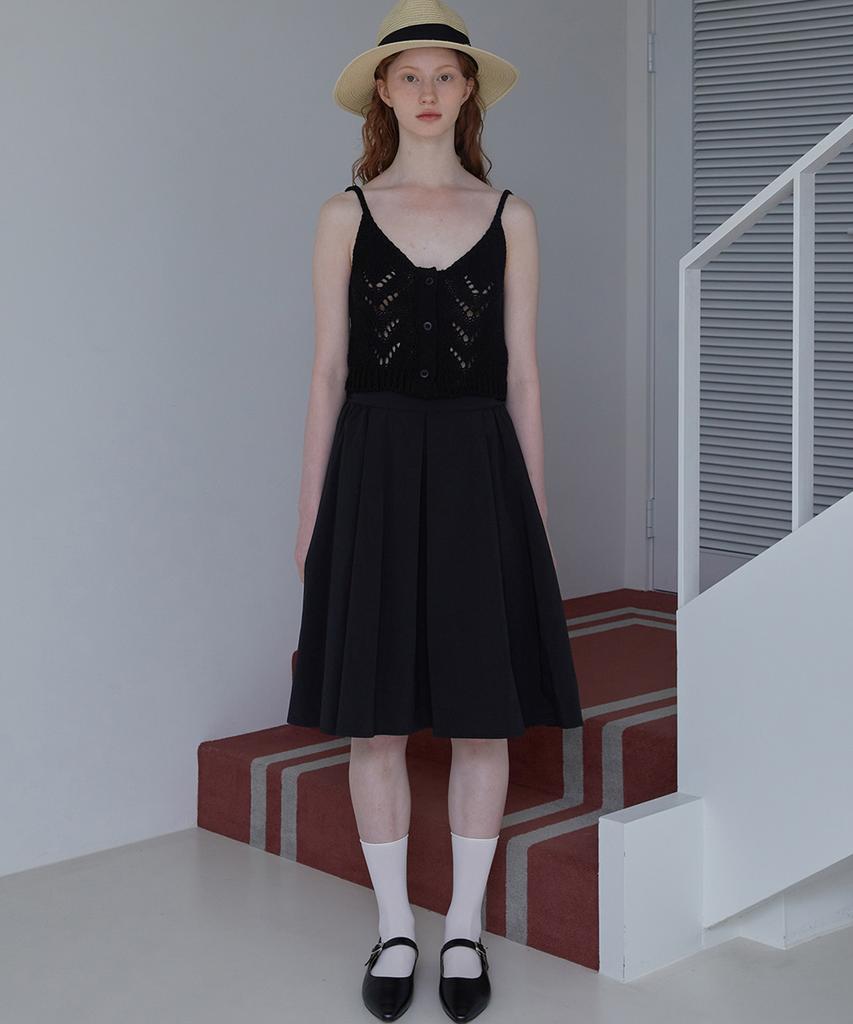 Ceme Audrey Pleated Skirt - Black