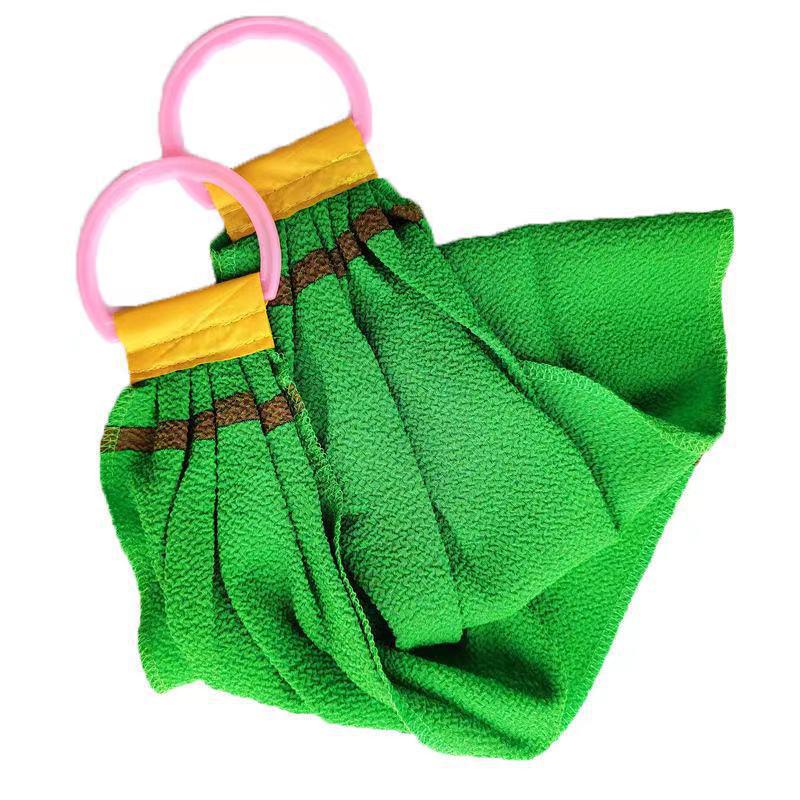 Double-Sided Extra Coarse Bath Towel for Back Scrubbing