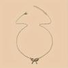 Geometric Butterfly Bow Pendant Necklace Lightweight Trendy Elegant Jewelry for Women
