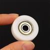 626ZZ 6*30*9mm Puleggia Cuscinetto Piatta Rivestita in Gomma Puleggia Cuscinetto Avvolta in POM Puleggia Cuscinetto Ruota di Plastica Mobile Bianco
