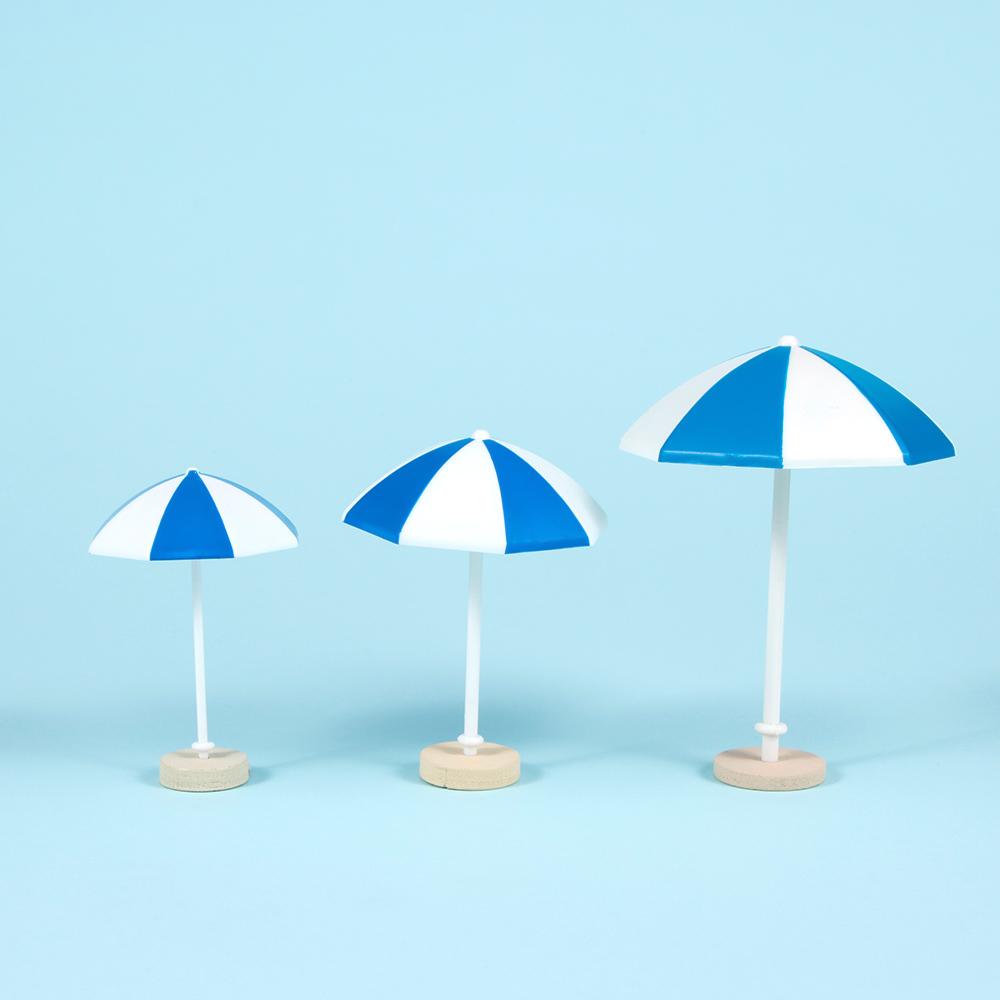 Ornaments Fairy Garden PVC Dollhouse Seascape Decoration Micro Landscape Beach Sun Umbrella