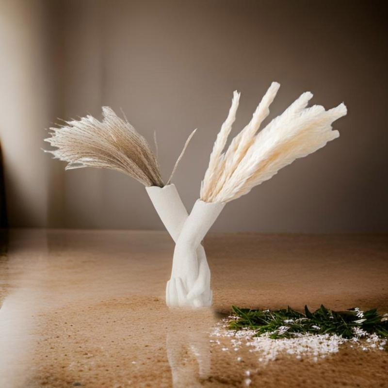 Handcraft Hand in Hand Shaped Silicone Mold for Unique Plant Pots Sturdy Cement Plaster Casting Tool Home Decoration