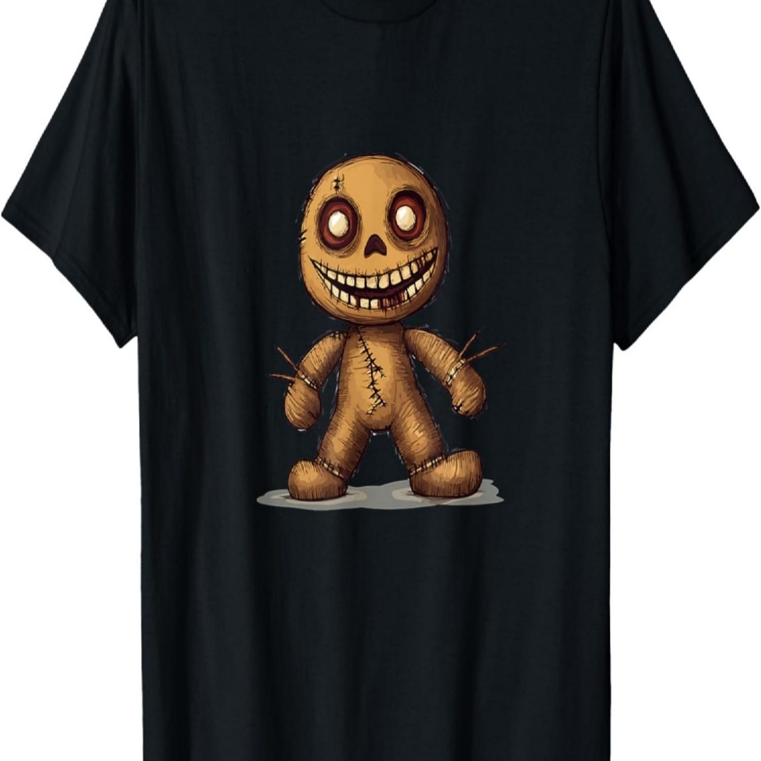 

Voodoo T-Shirt Voudou Doll, Horror Hoodie Motif Horror Doll T-Shirt S чёрный