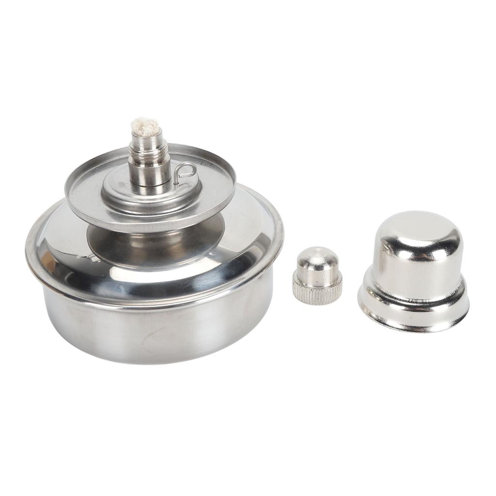 Alcohol Lamp Burner 304 Stainless Steel Explosion Proof Leakproof Metal Alcohol Burner for