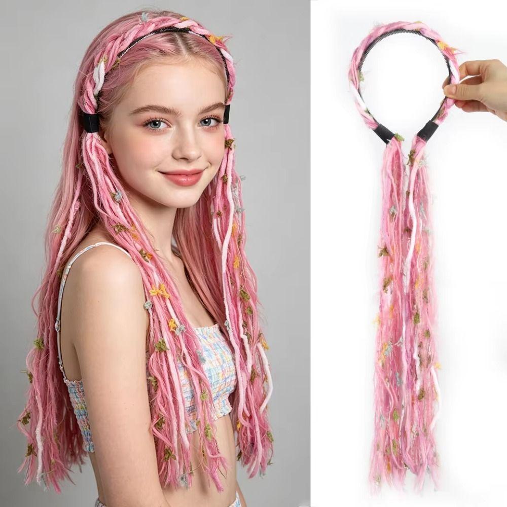 with Pendant Vintage Hair Hoop Elegant Headwear Boho Colored Rope Headband Daily Wear