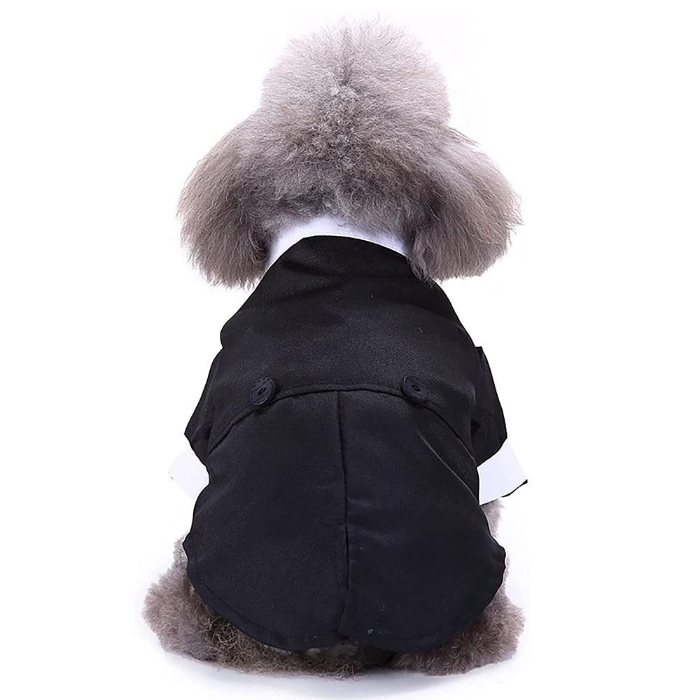 Dog Tuxedo Formal Dog Clothes Shirt Costume Wedding Attire Party Bow Tie Suit Designed for Dogs Cat Outfit Birthday Christmas Pet Costume