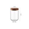 Wood Lid Glass Airtight Canister Kitchen Storage Bottles Jar Sealed Food Container Tea Coffee Beans Grains Candy Jars Containers