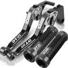 For YAMAHA DT125 DT 125 Motorcycle DT125 Lever Adjustable Brake Clutch Levers Handlebar Handle Grips 1987-2006 2005 2006