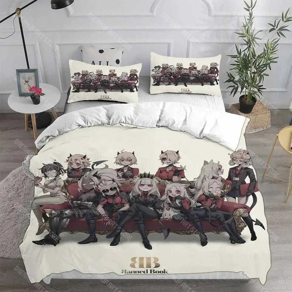 Game Helltaker Bedding Sets Comforter Quilt Bed Cover Duvet Cover Pillow Case 2-3 Pieces Sets Bedroom Decoration Home Textiles