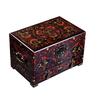 Vintage Chinese Lacquer Jewelry Box Han Pattern Classical Wooden Gift Box Luxury Storage
