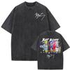 Bad Bunny Album Cover Printed Tshirt Debi Tirar Mas Fotos DTMF Washed Vintage T Shirts Men Women Hip Hop Punk Oversized T Shirt