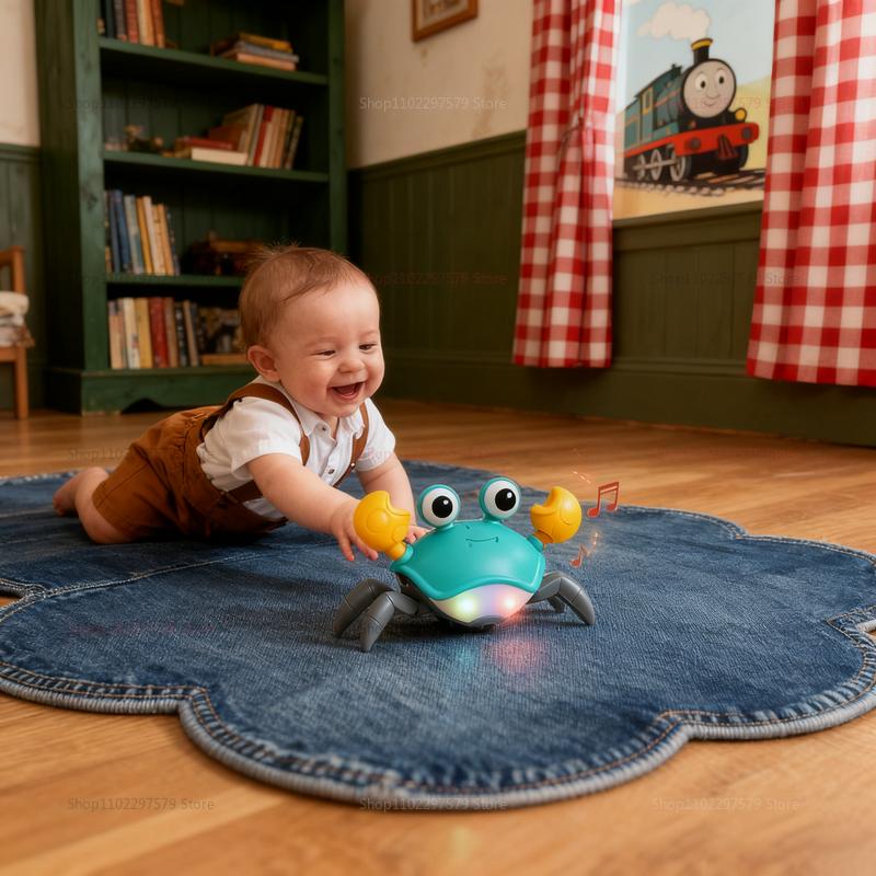 Interactive Crawling Crabs Toy for Babies Toddlers Music Dancing Sensory Learning Gifts Baby Educational Fun Sensor Motion Toys