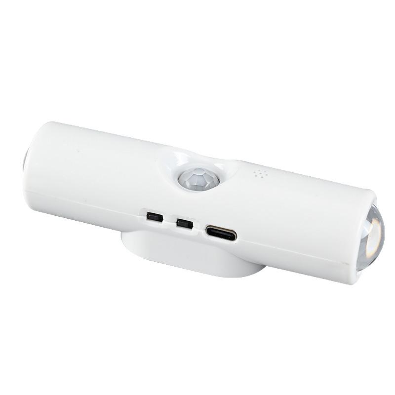 1Pc Magnetic Motion Sensor Night Light Rechargeable Smart RGB Gradient Wall Lamp for Bedroom Bathroom Closet Garden