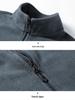 Men's Autumn Loose Fit Half-Zip Sherpa Fleece Pullover Sweatshirt