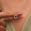 3Pcs/Set Fashion Dazzling Circle Earrings Necklace Set For Women Trendy Korean Crystal Cubic Zirconia Jewelry Sets Party Gifts