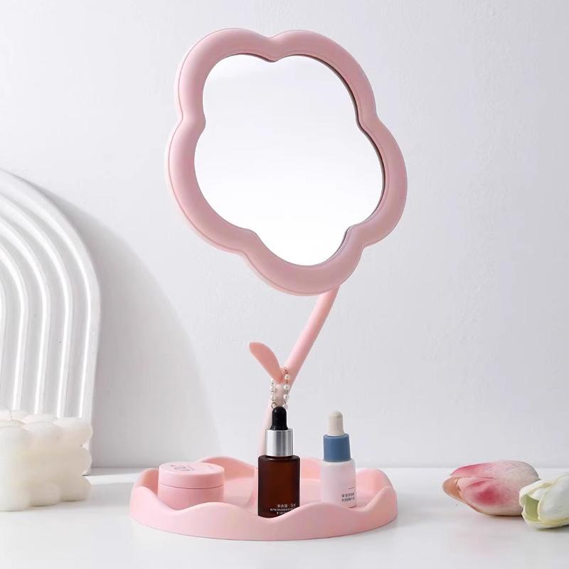 Desktop Sunflower Makeup Mirror Creative Dormitory Desktop High Value Bedroom Mirror Home Decoration Mirror