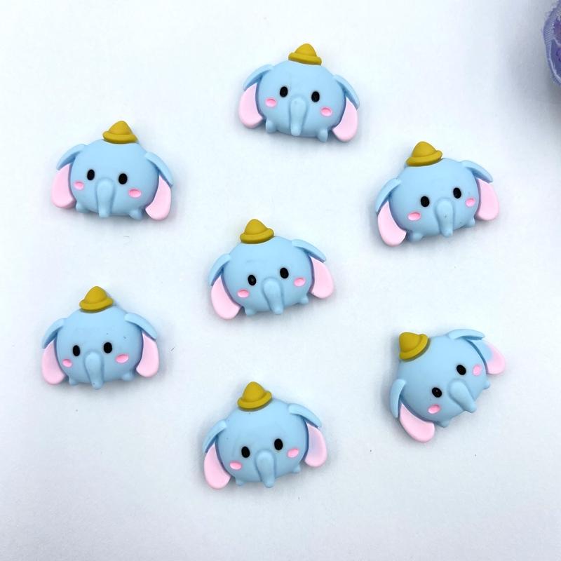 20pcs Hand Painted Resin Unicorn Flatback Cabochons For Hair Bow Centers DIY Scrapbooking Decor