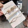 Korean Pearl Gravel Hairpin Set: Sweet Dongdaemun Style Headdress for Women