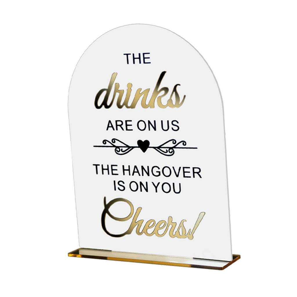 Acrylic Wedding Sign Birthday Please Sign Our Guestbook Restaurant Special Event Modern Ornament Guest Book Sign with Base