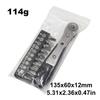 Double head 36 tooth black mini ratchet screwdriver forward reverse wrench cross shaped flat screw bits repair kit