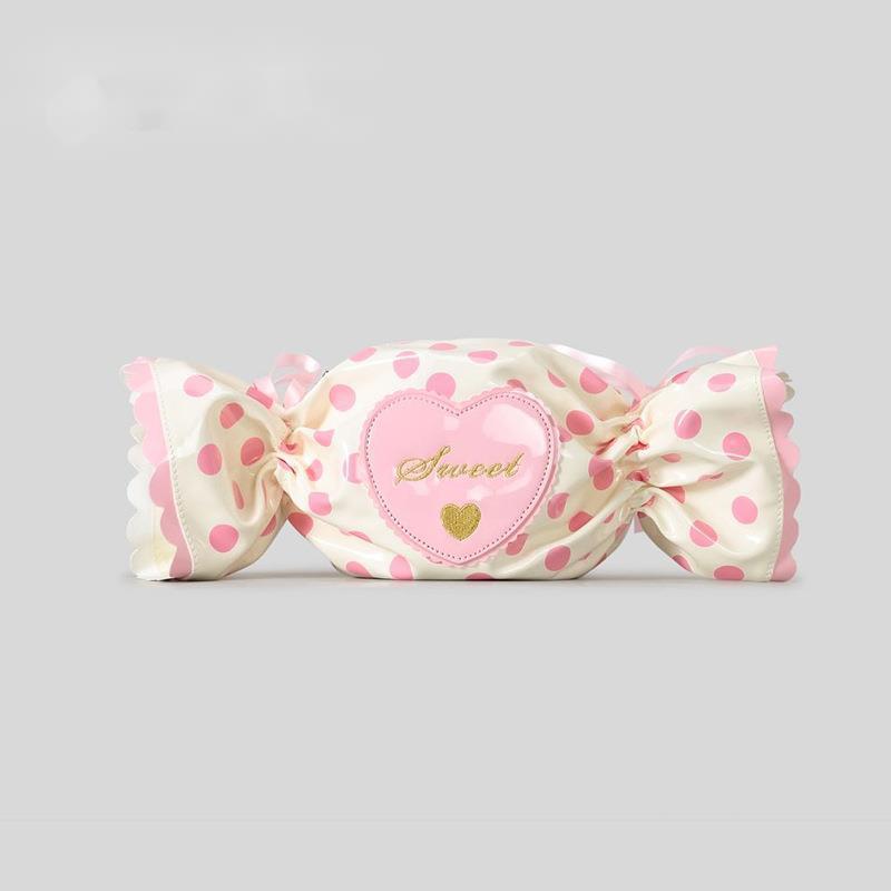

Cute Candy Style Single Shoulder Crossbody Bag Creative PVC Handbag Love Letter Bag for Women