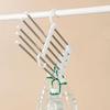 5 in 1 Stainless Steel Pants Rack Wardrobe Storage Adjustable Magic Trouser Hangers Multifunction Towel Shelves Closet Organizer
