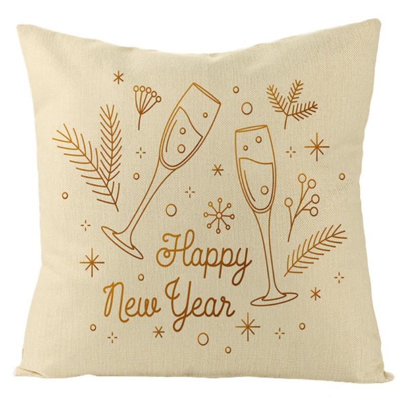 

Новая Рождественская Снеговик Рождественская Елка Льняная Наволочка Праздничная Домашняя Наволочка для Диванной Подушки 45*45cm