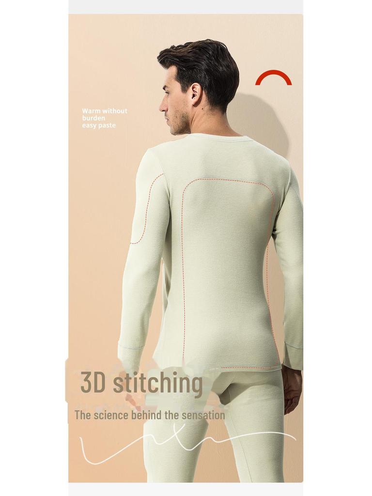 [Luxury & Warm] Tencel Double-Faced Fleece Men's Pajama Set for Autumn/Winter, Solid Color Loungewear