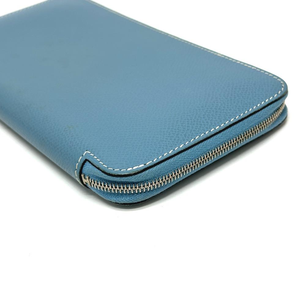 HERMES Asap Long Classic Round Wallet Long Wallet Long Wallet Epsom Blue gene