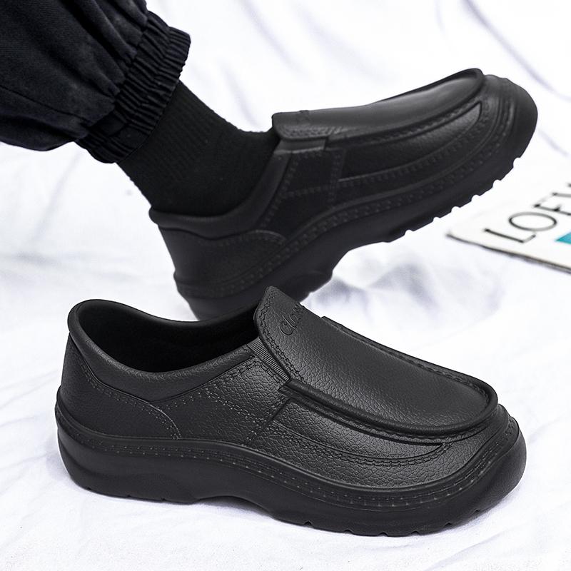 Fashion Chef Shoes Four Seasons New Anti Slip Oil Resistant Plus Size Business Casual Men's Work EVA Shoes Fashion Comfort Soft Soled 47