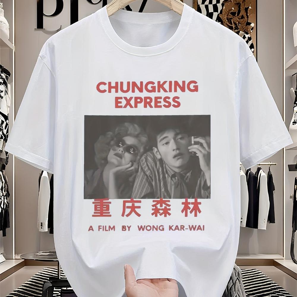 Chungking Express Wong Kar Wai Unisexs Cotton TShirt Unique Graphic Crewneck Short Sleeve Regular Fit Casual Tee S