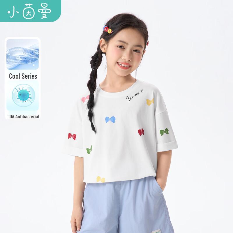 Girls  Cartoon Print Round Neck T-shirt 110