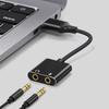 USB To 3.5mm Audio Adapter Sound Card 2 In 1 Headphone Microphone Ports Driver Free Audio Conversion Cable Office Use