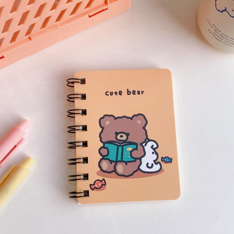 Small Coil NoteBook Weekly Planner Cute Super Mini Portable Pocket Notepad Cartoon Notebooks