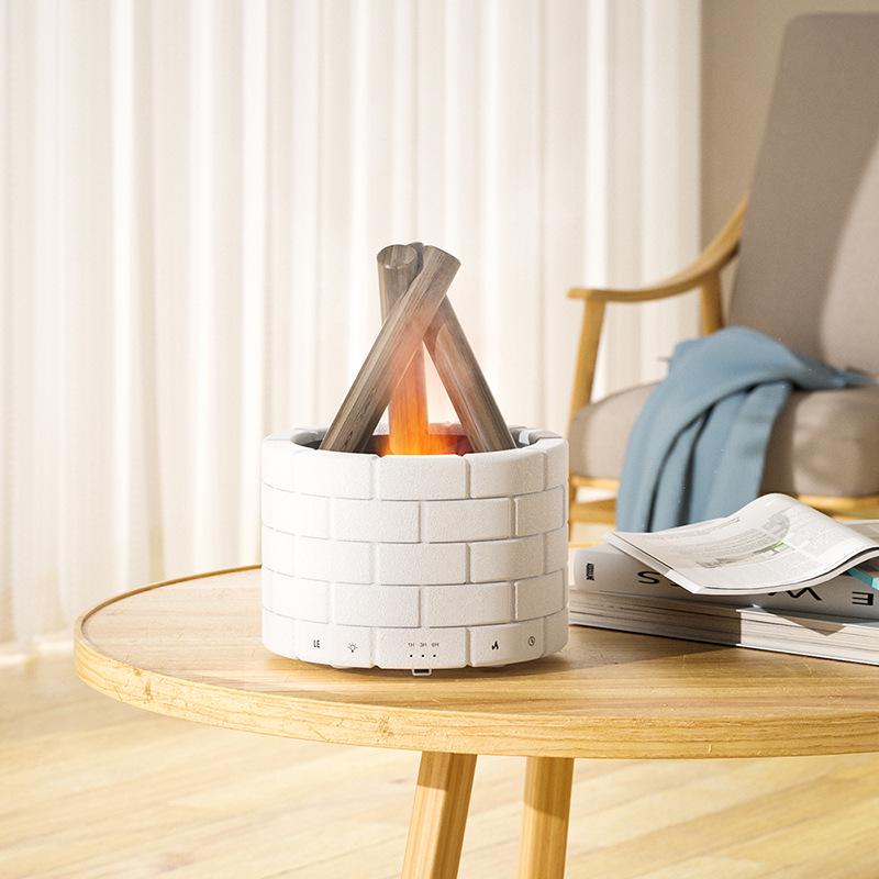 Bonfire Flame Aroma Diffuser: Creative Atmosphere Light & Humidifier for Home or Office