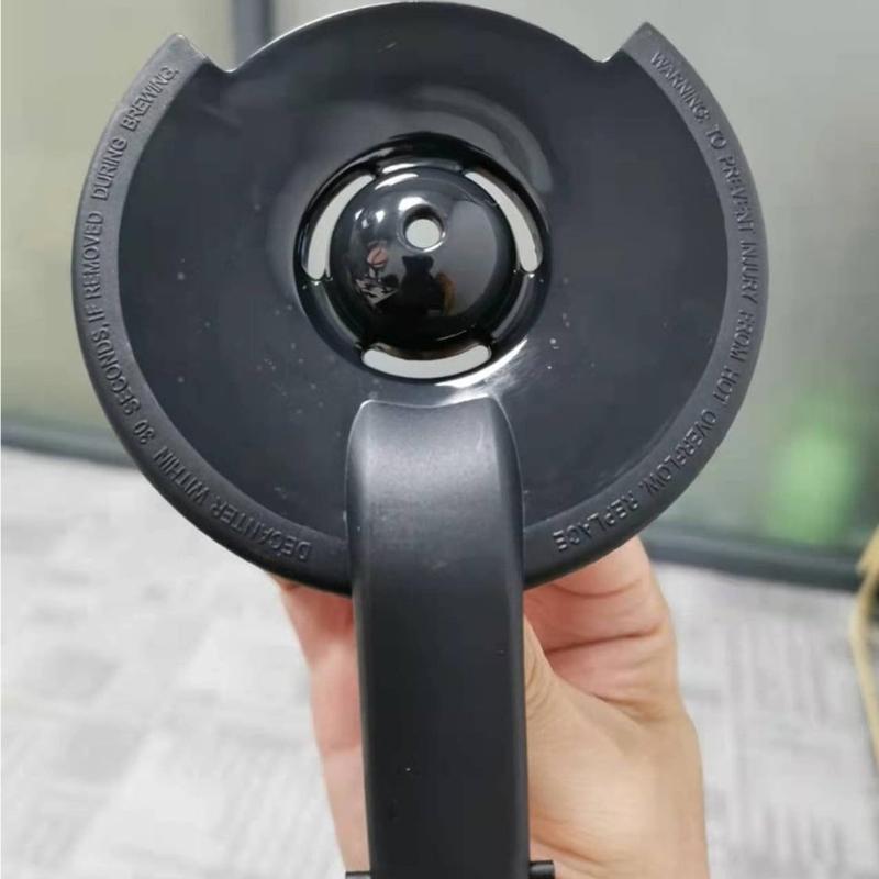 High Temperature Resistant Coffee Pot Cover Convenient Coffee Pot Replacement Lid Plastic Texture for Coffee Kettle