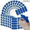 120pcs Blue Bowling Finger Thumb Tape Durable Polyester Protective Tape For Men Women Bowlers Game Room Sport Training Accessory