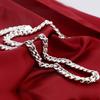 Men's Hip Hop Horsewhip Chain Necklace Thick Platinum Plated European and American Geometric Jewelry