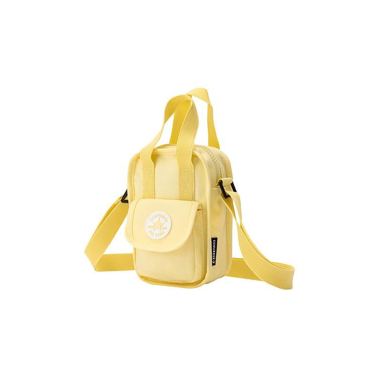 New Converse Polyester Handbag, Shoulder Bag, Crossbody Bag Small Goose Egg Yellow CV2513031PS-006