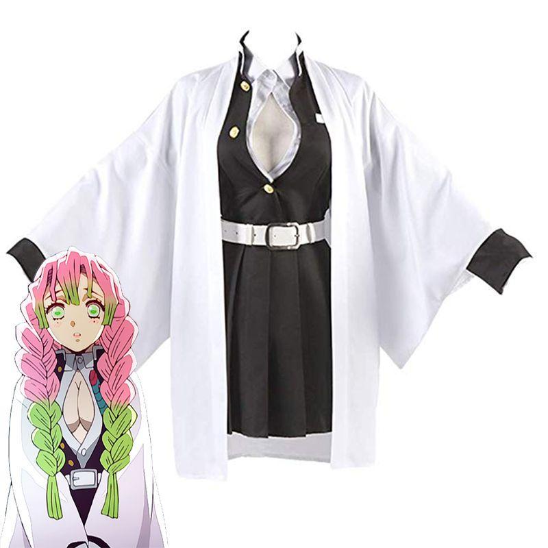 Exquisite Demon Slayer Kanroji Mitsuri Cosplay Costume Complete Outfit For Halloween Events