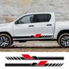 200x19cm 2PCS Sport Stripes Stickers For Pickup Car Door Side Body Vinyl Decals Auto Styling DIY Decoration Stickers Accessories