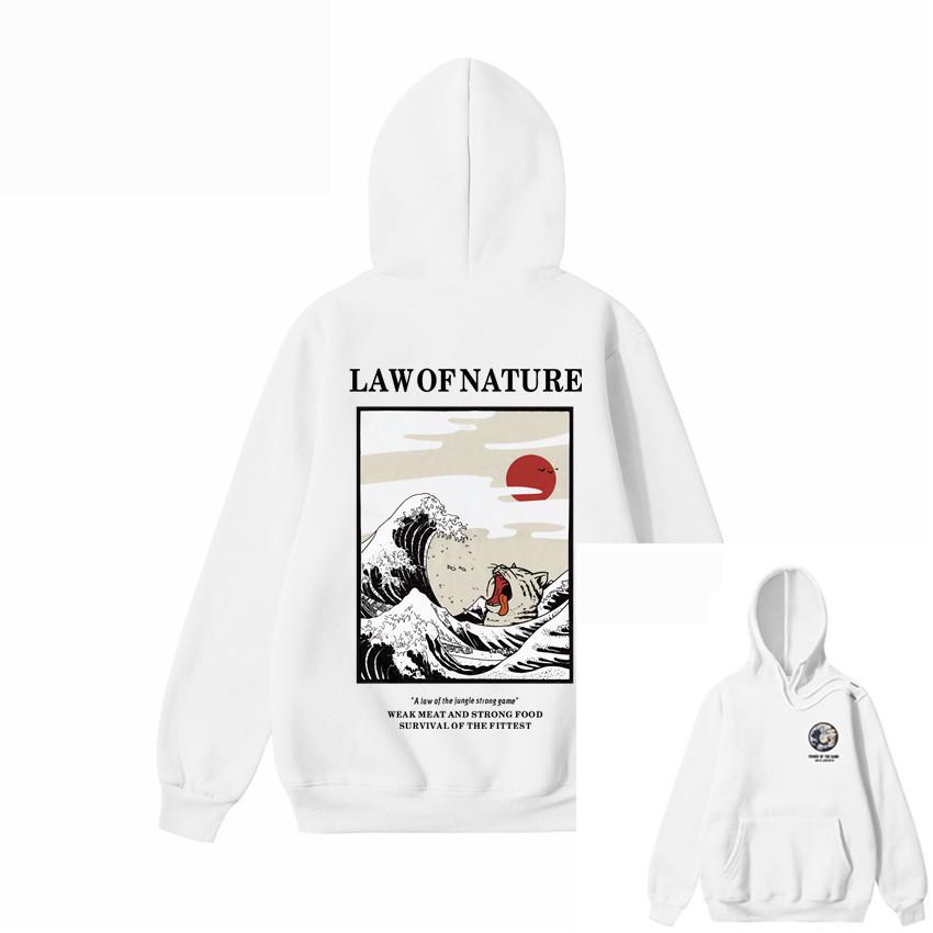 Япония вышивка забавные кошачьи волнистые флисовые толстовки зимние повседневные толстовки в стиле хип-хоп уличная одежда XXXL 1980₽